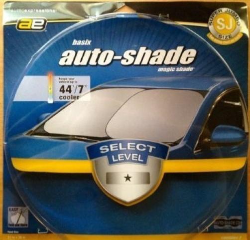 Basix magic shade super jumbo auto sunshade styles may vary car truck