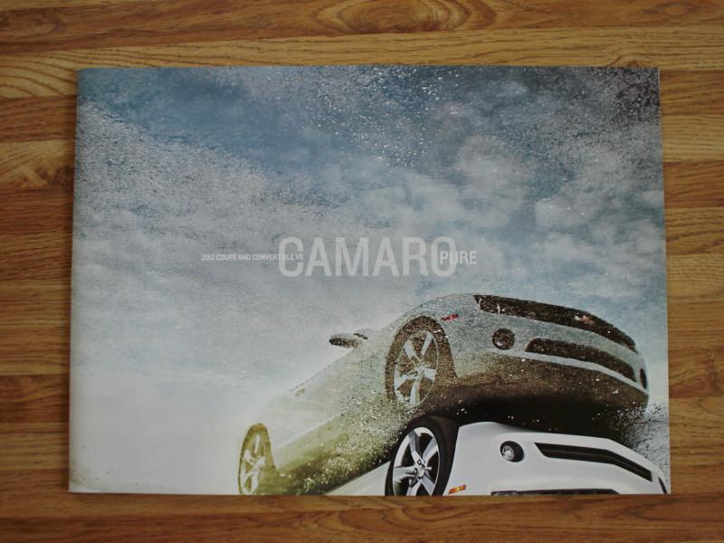 2012 chevrolet camaro sales brochure: ls, lt, ss, rs, zl1. chevy