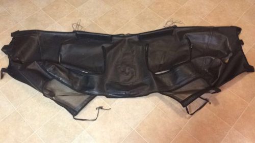 1975-79 chevrolet corvette mini front end nose mask/bug bra/cover black w/ logo