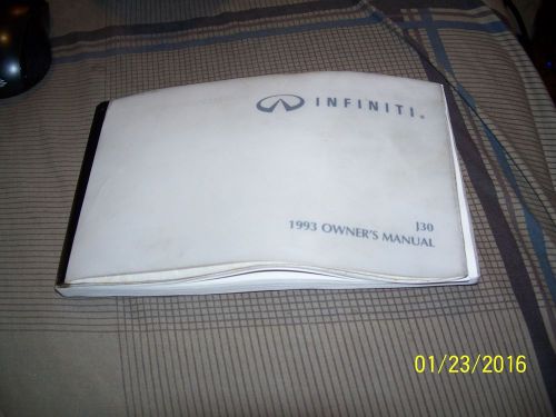 Owners manual for a 1993 infiniti j30