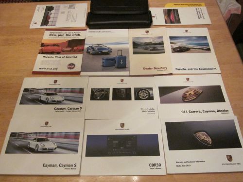 2010 porsche cayman / caymen s owner manual with case oem owners