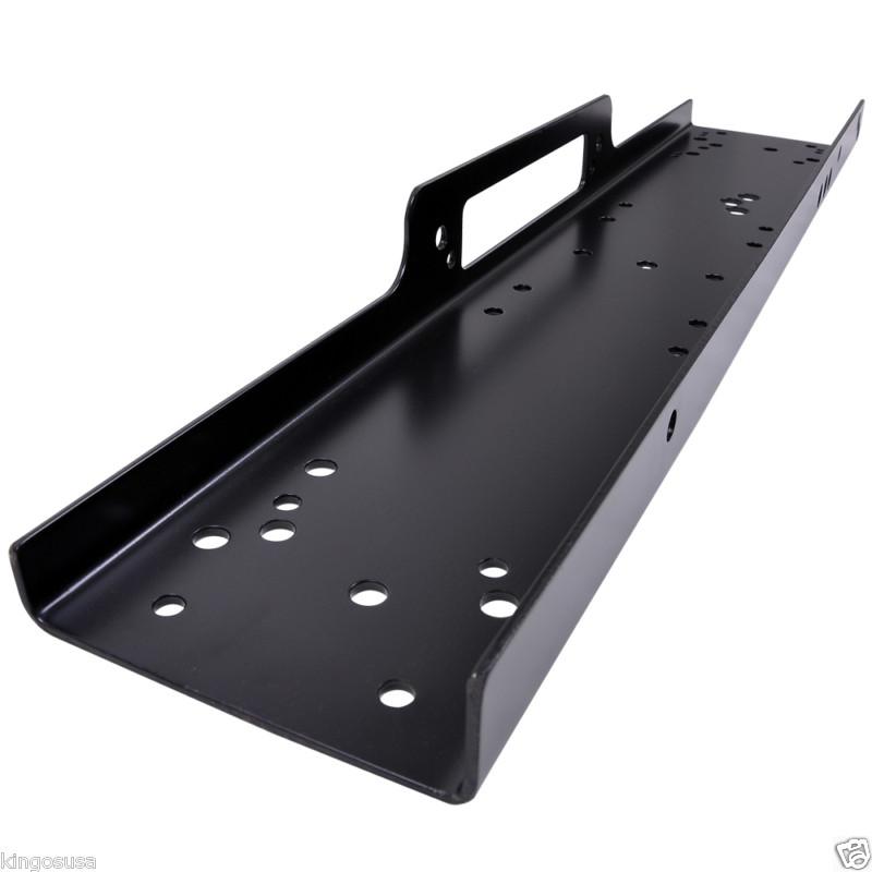 36" pro universal recovery winch mounting plate mount bracket truck trailer