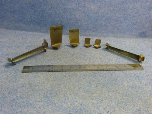 Lot of 6 aviation turbine engine blades only for collectors