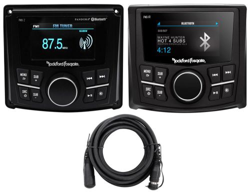 Rockford fosgate pmx-2 2.7&#034; marine digital media receiver+mp3 w/bluetooth+remote