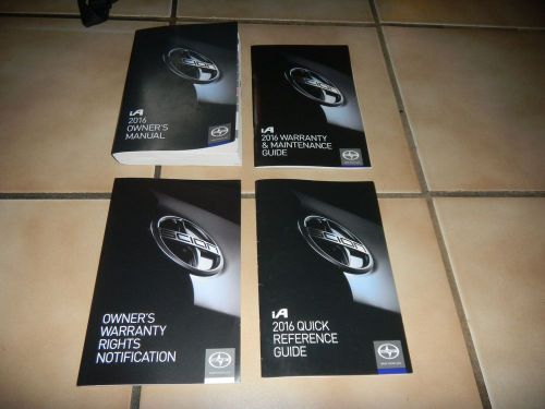 2016 scion ia owners manual set + free shipping