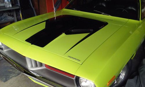 1970-1974 plymouth cuda twin bulge scoop hood