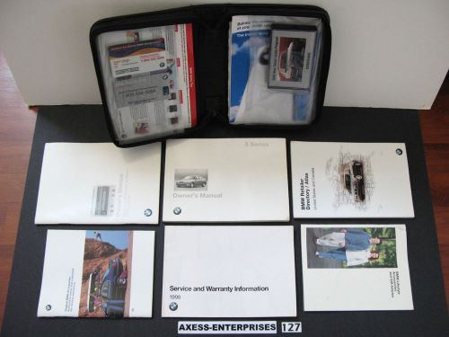 98 1998 bmw 5-ser e39 528 540 i 528i 540i owners manuals drivers books set # 127