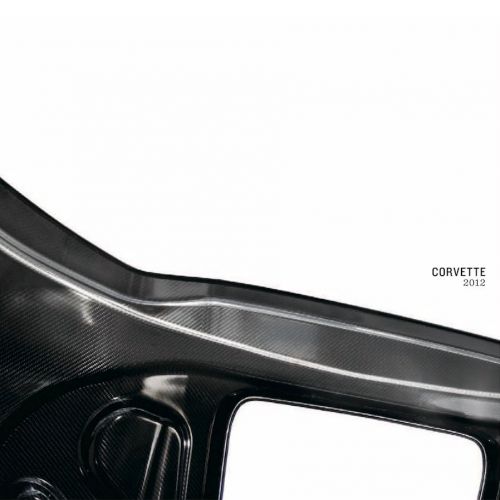 Corvette 2012 book brochure - chevrolet: z16 grand sport + ls3 z51 convertible