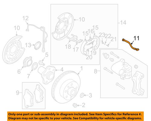 Nissan oem rear brake-flex hose 46210al51a