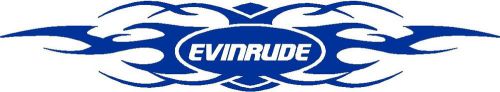 36&#034; custom solid tribal evinrude  - boat decal sticker - pair - l@@k!