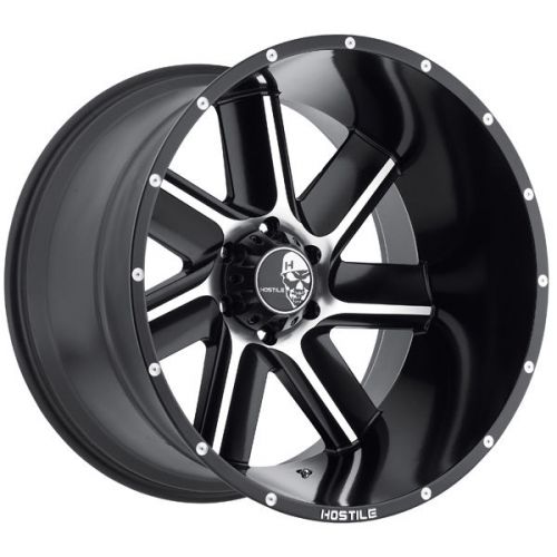 Hostile h106 switch blade 20x12 6x135 -44mm black/milled wheels rims