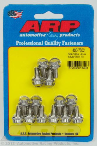 Ss valve cover bolt kit arp 400-7502