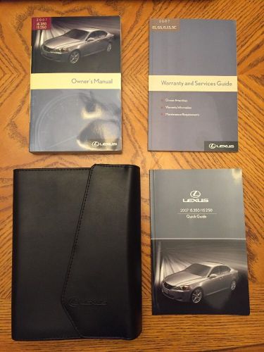 2007 lexus is350/is250 owner&#039;s manual stock #111