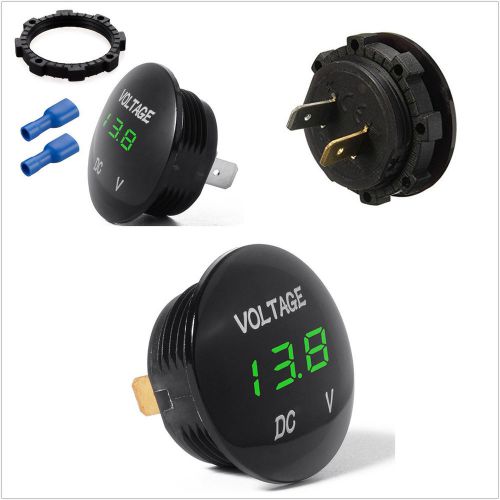 Dc12v waterproof car suv truck voltage meter green led digital display voltmeter