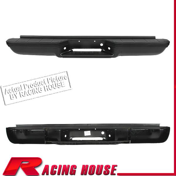 Rear step bumper replacement steel bar w/ pad 92-99 suburban 1500 2500 black new