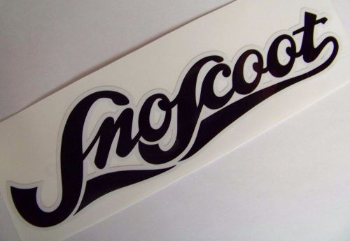 Yamaha sno-scoot snow-scoot hood/cowling decal sticker black
