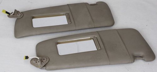 Bmw e39 sun visor set pair oem tan 540i driver passenger lh rh