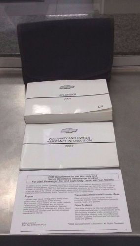 2007 chevrolet uplander owner&#039;s manual kit