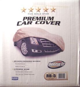 Budge rb5 rain barrier car cover tan fits sedans up to 22&#039; long waterproof nib