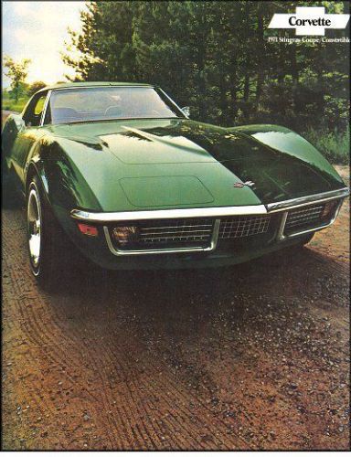 1971 chevrolet corvette stingray sales brochure