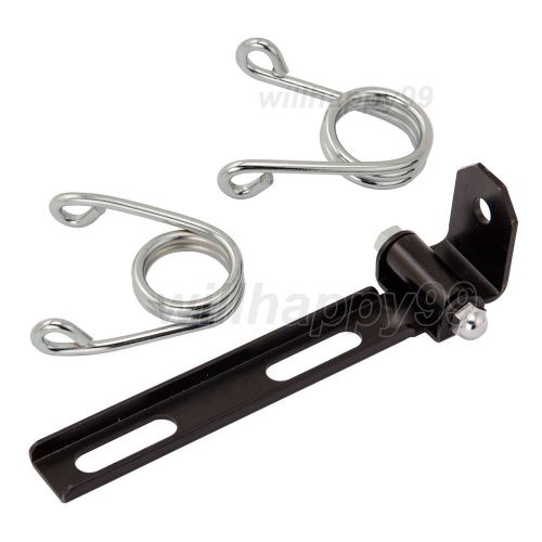 Black 2&#034; springs solo seat mounting brackets hardware for harley chopper bobber