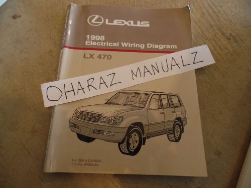 1998 lexus lx470 electrical wiring diagram service manual oem