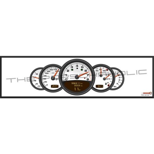 996 limited edition porsche dials 11.7&#034;x33&#034; poster