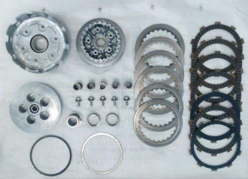 Honda nsr 250 mc18 89&#039; complete clutch basket with discs springs pressure plate