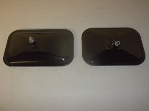 Vintage pickup truck, rat rod, bolt on outside rearview mirror heads  (pair)