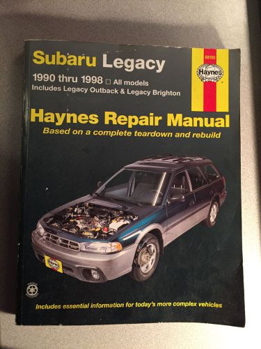 Haynes repair manual 1990-1998 subaru legacy all models
