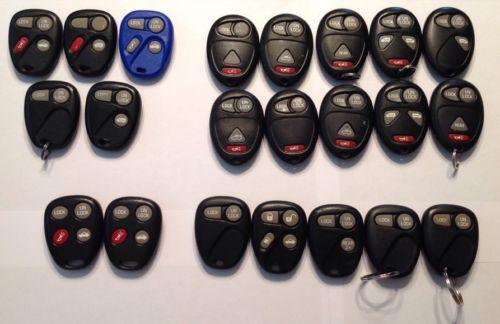 Gm lot of 22 remote oem key less entry gmc chevrolet hummer buick pontiac chevy