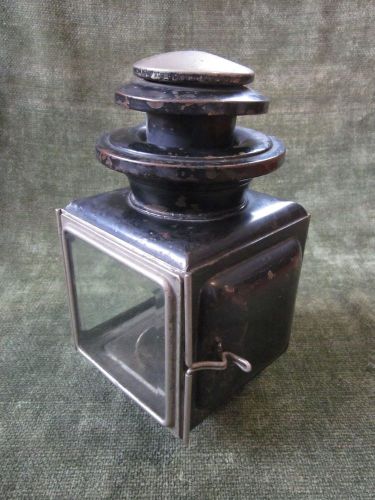 Vintage 1907 maxwell model 20 kerosene side lamp ~ beveled glass