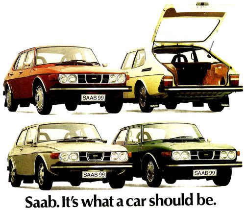 1974 saab 99 brochure -saab 99 le-saab 99 wagonback-saab 99 ems