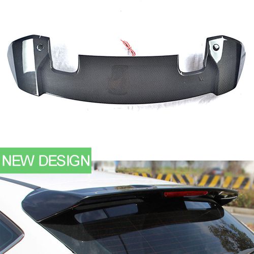 Carbon fiber car racing style tail wing spoiler for honda fit 3th gen 2014-2016