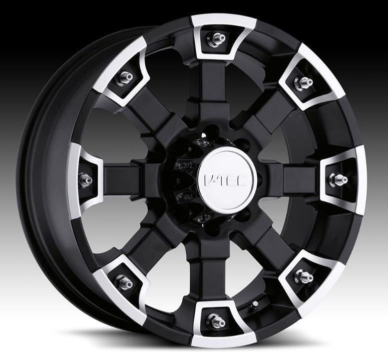 22" x 9.5" v-tec 392 brutal 5x5.5 grand vitara xl-7 black wheel rims free lugs 