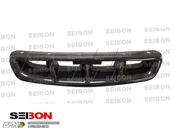 Seibon carbon fiber mg-style carbon fiber front grille grill honda civic 99-00 n