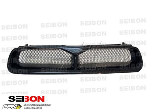 Seibon carbon fiber cw-style carbon fiber front grille grill subaru impreza, wrx