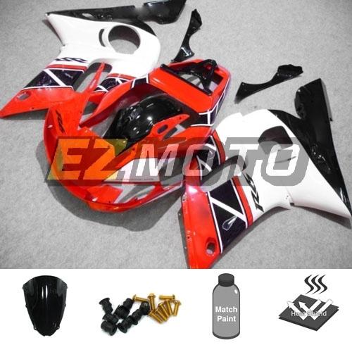 Fairing pack with windscreen bolts for yamaha yzf r6 1998 1999 2000 2001 2002 ai