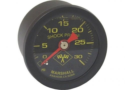 Big end performance liquid filled midnight black pressure gauge 030psi 15017