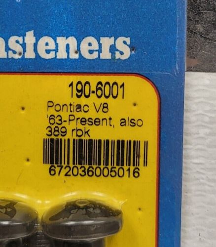 Arp 190-6001 black for pontiac v8 &#039;63-present &amp; 389 rod bolt kit
