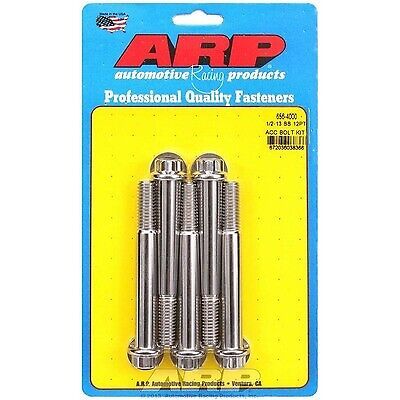 Arp s/s bolt kit - 12pt. (5) 1/2-13 x 4.000 656-4000