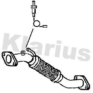 Klarius exhaust tube front pipe 302137