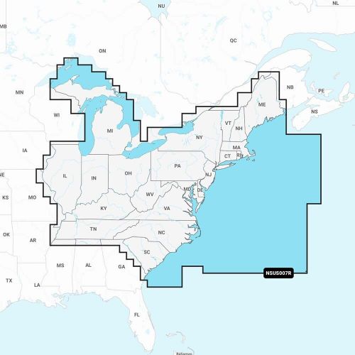 Garmin navionics+™ nsus007r u.s. east