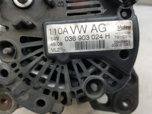 Volkswagen golf alternator 1.4 petrol 5 speed manual 2009 mk6 cgga