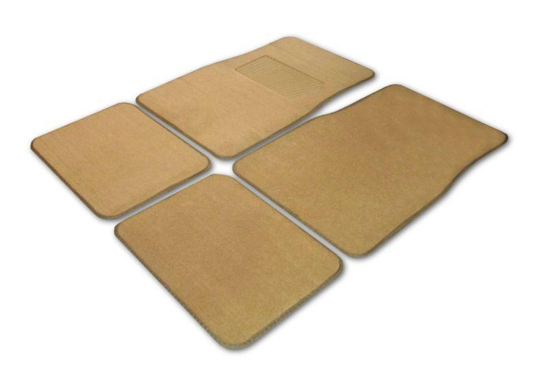 New generation tan 4.3 lb car truck carpet floor mats for ford set #1a