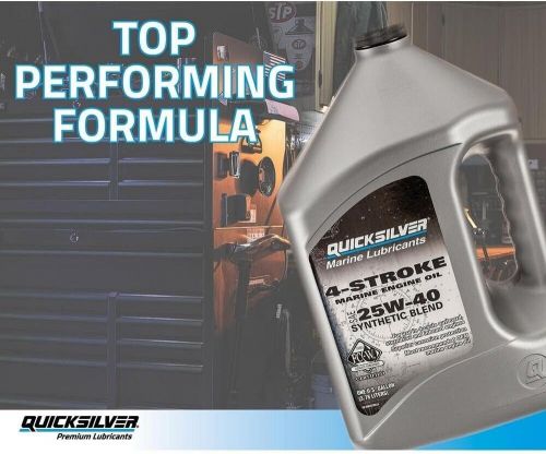 Quicksilver by mercury marine 25w-40 marine engine oil new