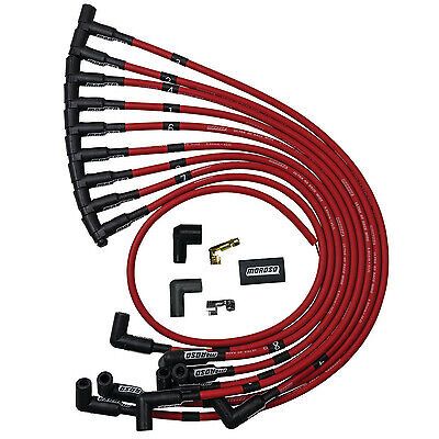 Moroso ultra 40 plug wire set - red 73684