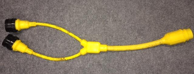 Marinco 50a 125/250 to two 30a 125v splitter cable