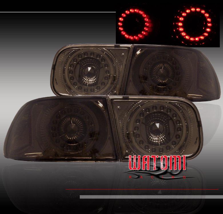 1992-1995 honda civic 2/4dr led tail lights smoke 1993