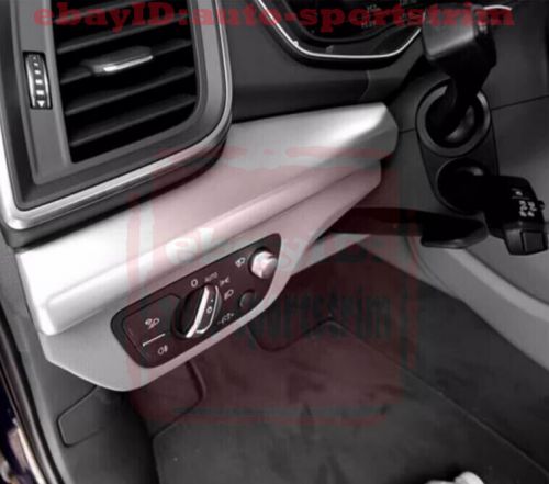 For 2021-2024 audi q5 chrome silvery abs center console molding cover trim 2x